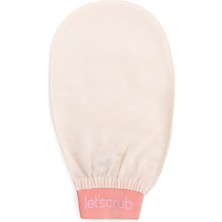 Braventa Collection Let'scrub Ekru Banyo Duş Kesesi Peeling Eldiveni %100 Floş Ipek Unisex