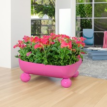 Braventa Collection Metal Çiçek Bitki Saksısı Dekoratif Saksı Geri Dönüşümden Imal Saksı