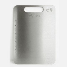 Braventa Collection Özel Tasarımlı 304 Paslanmaz Çelik Kesme Tahtası1,5 mm Kalınlık, 23 x 34 cm Yıkanabilir, Gıda Teması