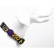 Braventa Collection Tailpetz Ayarlanabilir Dayanıklı ve Konforlu Desenli Köpek Boyun Tasması (Medıum, Leopard)