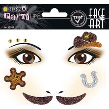 Braventa Collection Herma Face Art Decor Yuz Susleme Etiketi Kovboy