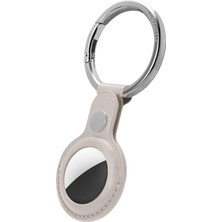 Braventa Collection Spigen Ciel By Cyrıll Airtag Kılıf Basic Leather Stone - AMP02093