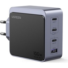 Braventa Collection Ugreen Nexode Air 100W 4-Port Gan Fast Charger Eu Hızlı Şarj Adaptörü