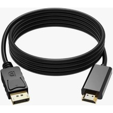Braventa Collection Ti-Mesh Display Port To HDMI Kablo - Gold Plated 1080P - 3 Metre