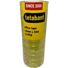 Braventa Collection Tetabant 12 mm x 33 M Kırtasiye Bantı-12 Adet