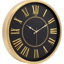 Braventa Collection Emores 51 cm Akar Saniye Sessiz Mekanizma Duvar Saati