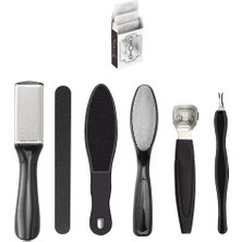 Braventa Collection Profesyonel Manikür Pedikür Seti Tırnak Eti Itici Tırnak Törpüsü Topuk Törpüsü Set 7 In 1