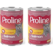 Braventa Collection Proline Somon Etli Sos Içinde Gravy Yetişkin Kedi Konservesi 400 gr 2li Paket