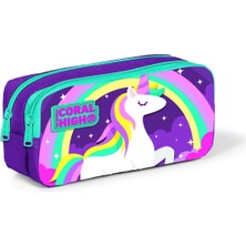 Braventa Collection Coral High Unicorn Kalem Çanta, Iki Bölmeli 22294