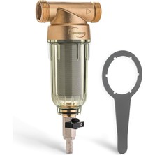 Braventa Collection Ispring WSP-100 Yeniden Kullanılabilir Tüm Ev Döner Tortu Su Filtresi, 100 Mikron Yıkanabilir Ön Fil