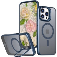 Braventa Collection Klassegear iphone 15 Pro Max Uyumlu Metal Lens Koruma Çerçevesi/standlı Güçlü Mıknatıslı Bağımsız Bu