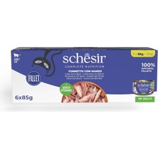 Braventa Collection Schesir Yetişkin Kedi Konservesi 85 gr Ton Balıklı + Sığır Etli