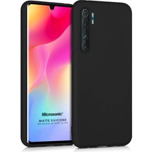 Braventa Collection Microsonic Matte Silicone Xiaomi Mi Note 10 Lite Için Kılıf Siyah [mi Note 10 Lite ile Uyumlu Kılıf