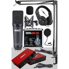 Braventa Collection Stüdyo Ekipmanları Exclusive Paket-4 Cx2 Mikrofon GLX-800 Ses Kartı Stüdyo Kayıt Seti