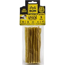Braventa Collection Doggie Delibon Gerçek Deriden Ince Burgu Çubuk, THINX20PCS., Natural