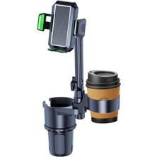 Braventa Collection Coverzone Araç Içi Telefon Tutucu ve Çift Bardak Tutuculu Büyük Boy 40 cm Yükseklik Kullanımı Kolay