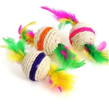 Braventa Collection Çift Tüylü Örgü Kedi Oyun Topu 4.5 cm