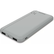 Braventa Collection DLP1812PV 10.000 Mah Powerbank 2xusb-A 2.1A, Usb-C Çıkış, Pd - Gümüş