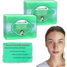 Braventa Collection Organicsun Doğal Akne ve Sivilce Karşıtı Sabun 140 gr x 2 Adet Tüm Cilt Tipleri Için Natural Sabun