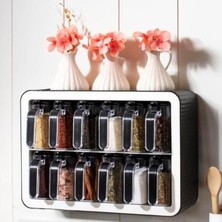 Braventa Collection 12 Li Baharat Takımı, 12 Adet Baharat Kaşığı, 24 Adet Baharat Etiketi, 1 Adet Baharat Standı