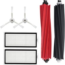 Braventa Collection , Q8 , Q8 Beyaz Uyumlu Yedek Fırça Hepa Filtre Seti-5 Parça