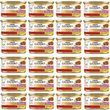 Braventa Collection Gourmet Gold Çifte Lezzet Sığır Etli & Tavuklu Yaş Kedi Maması (24 x 85 Gr)