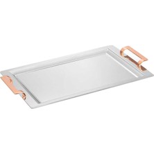 Braventa Collection Korkmaz A1785-2 Gala Servis Tepsisi Rosagold