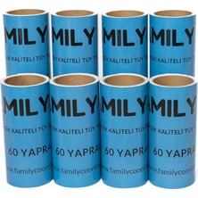 Braventa Collection Famıly Co.kedi Köpek Saç Kıl Tüy Toplayıcı Rulo 8 Adet Yedek Kartuş Her Biri 60 Yaprak