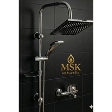 Mch 2'li Set Mix Banyo Bataryası Robot Yağmurlama Tepe Duş Seti