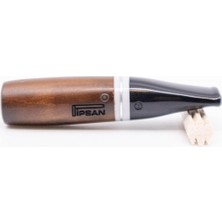 Braventa Collection Toscanello Backwoods Ağızlık Kahverengi - Beyaz Şeritli