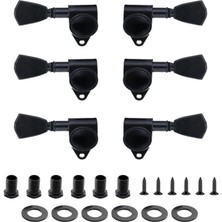 Braventa Collection Midex Cb-50 Akustik Gitar Için Kaliteli Profesyonel Burgu Takımı Black 1 Set