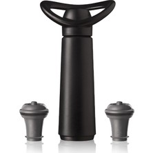 Braventa Collection Vacu Vin Şarap Pompası Concerto 2 Tıkaçlı, Plastik, Siyah, Standart 9875606