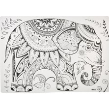 Braventa Collection Akademi Çocuk Funny Mat Fil Mandala