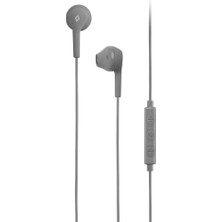 Braventa Collection Rio Kumandalı ve Mikrofonlu Kulakiçi Kulaklık Gri