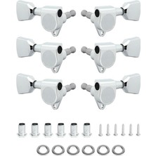 Braventa Collection Midex Cb-40 Akustik Gitar Için Kaliteli Profesyonel Burgu Takımı Silver 1 Set