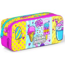 Braventa Collection Mixed Dondurma Iki Bölmeli Kalem Çantası - Kız Çocuk