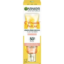 Braventa Collection C Vitamini Parlak Günlük Güneş Koruyucu Fluid Yüz Kremi Işıltılı Doku SPF50, 40 ml