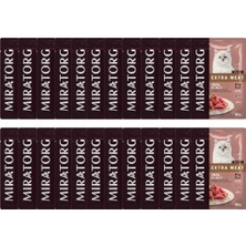 Braventa Collection Miratorg Extra Meat Kitten Jöle Içerisinde Parça Dana Etli Yavru Kedi Yaş Maması – 80 G | 1-12 Ay, Y