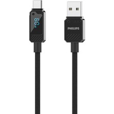 Braventa Collection Phılıps DLC5011A Usb-A - Type-C Şarj Kablosu, 60W, Hızlı Şarj, 6A Yüksek Akım, 1 Metre, Naylon Örgül