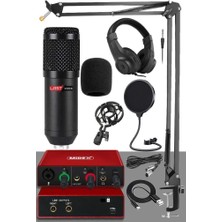 Braventa Collection Stüdyo Ekipmanları Style Paket-2 BM800 Mikrofon Ses Kartı Stüdyo Kayıt Seti