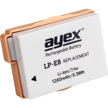 Braventa Collection Ayex Lp-E8 Batarya Eos 700D, 650D, 600D, 550D ile Uyumlu