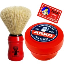 Atamanstore Klasik Tıraş Seti | Arko Kase Tıraş Sabunu | Jaguar 771 Tıraş Fırçası | Iha Cilt Şapı
