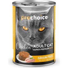 Braventa Collection Prochoice Yetişkin Kediler Için, Tahılsız, Tavuk Etli Ezme, 400 G x 12 Adet