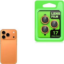 Braventa Collection iPhone 17 Pro Için Cl-07 Kamera Lens Koruyucu (Turuncu)
