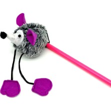 Braventa Collection Oltası Peluş Hayvan Figürlü Sesli Kedi Oyuncağı - Eğlenceli ve Hareketli Peluş Kedi Oyuncağı, Ses Çı