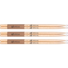 Braventa Collection La Specials Davul Çubukları,davul ÇUBUKLARI,5A Hickory Davul Çubukları, Oval Naylon Başlık, Üç Çift