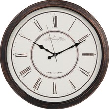 Braventa Collection 706-2 Modern Kadranlı Roma Rakamlı Sessiz Akar Duvar Saati, 42CM