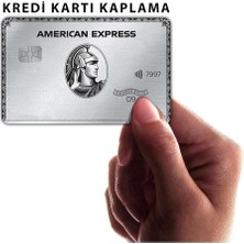 Braventa Collection Ms Silver American Express Kart Kaplama Sticker Kart Etiketi