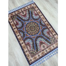 Dokuma Taban Örgü Püsküleri ve Ipek Kadar Yumuşak Yüzeyiyle Bambu Seccade Namazlık 80X125 cm Hac Umre Ramazan Hediyesi
