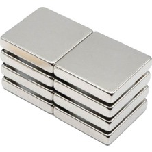 Braventa Collection 25X25X5 mm Kare Neodyum Mıknatıs - N35 (4 Adet)